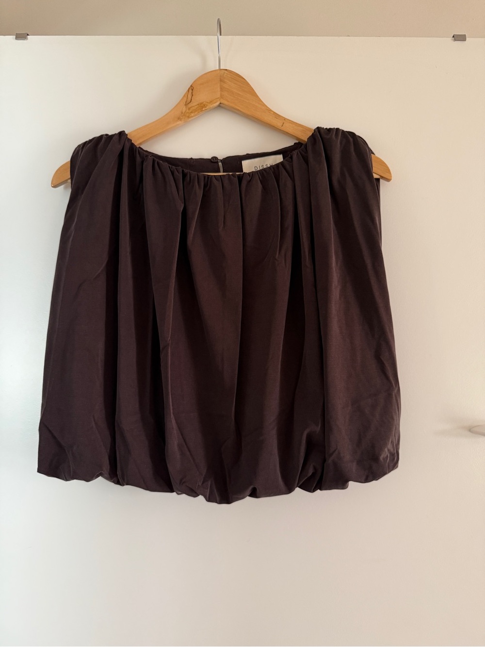 DISSH Ava modal blend top in chocolate brown - Picture 2 of 6
